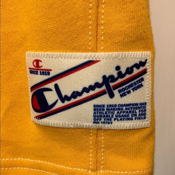Champion Yellow Long Sleeve Shirt Size Small - Picture 4 of 7